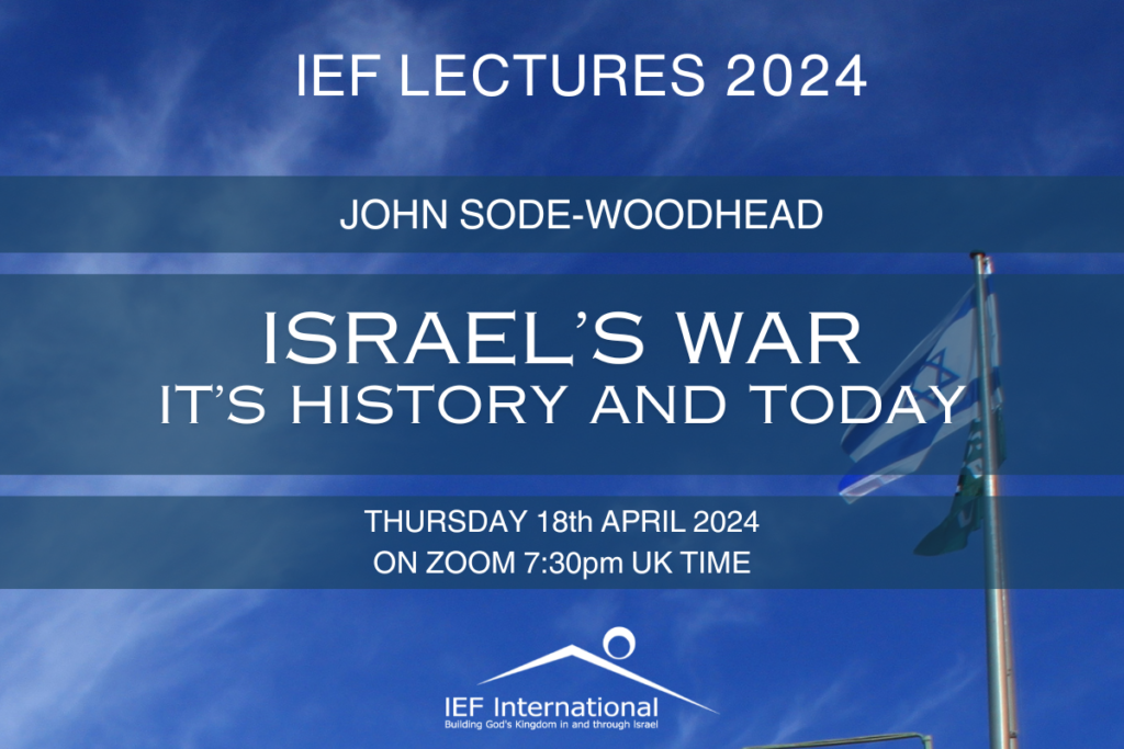 IEF April Lecture 2024 live from Israel
