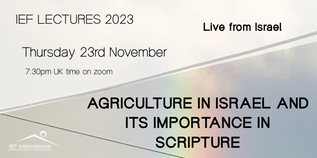 IEF November Lecture 2023 live from Israel